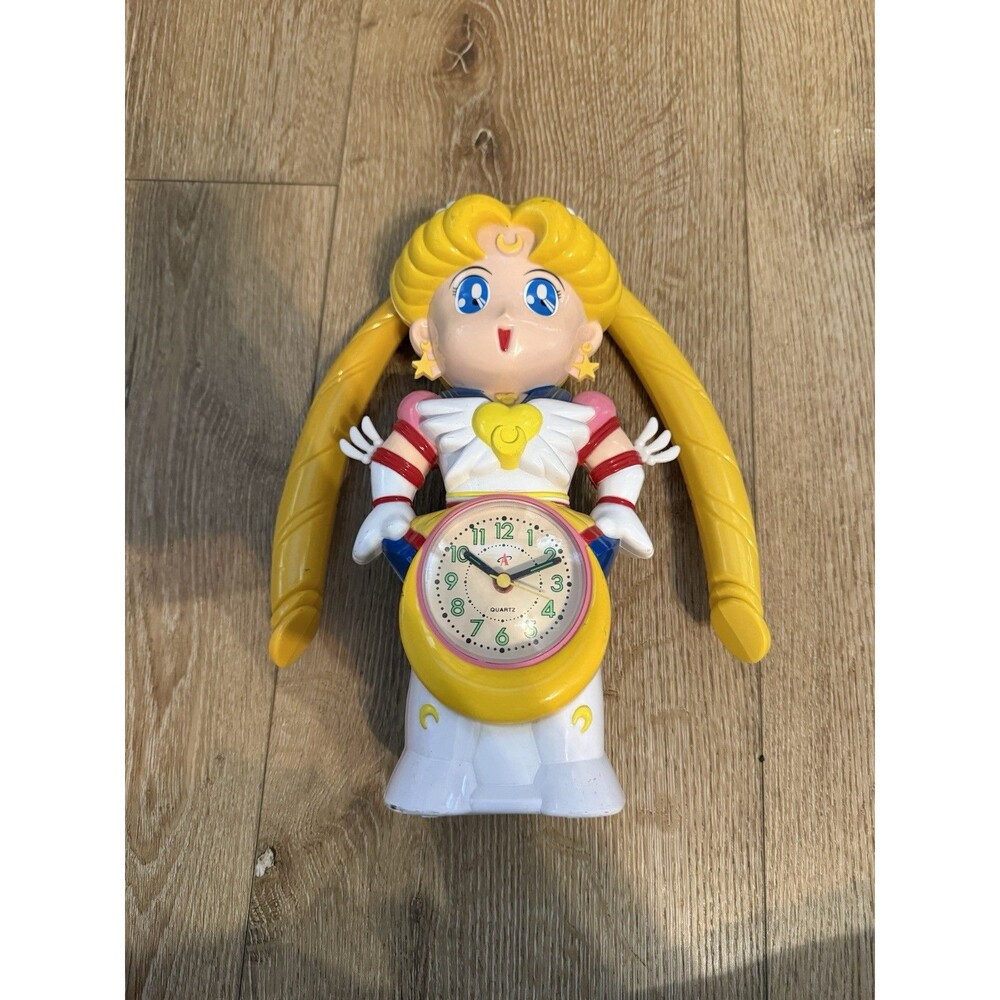 Vintage 1990s Sailor Moon Alarm Clock TESTED AND WORKS Great condition